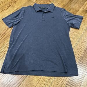 Travis Mathew Polo Shirt Mens XXL Gray Short Sleeve Casual Golf Pima Cotton